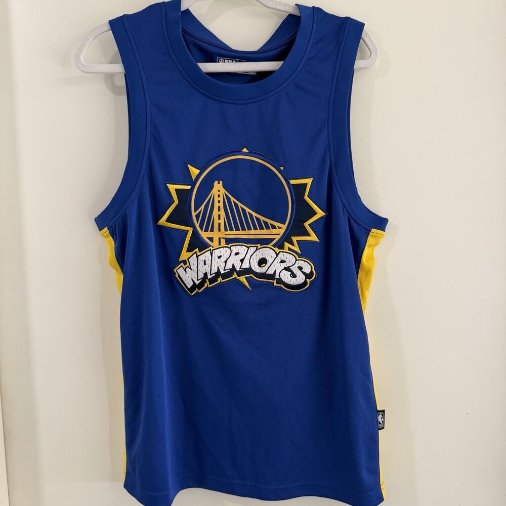NBA Golden State Warriors Stephen Curry #30 Jersey Blue Youth M⁠